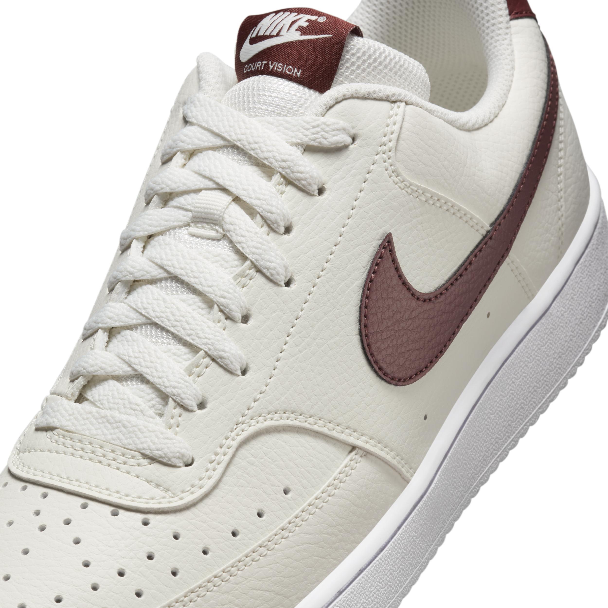 Nike Court Vision Next Nature Men's Low-Top Shoes, Women's, Size: 7.5, Sail Dark Pony White Product Image