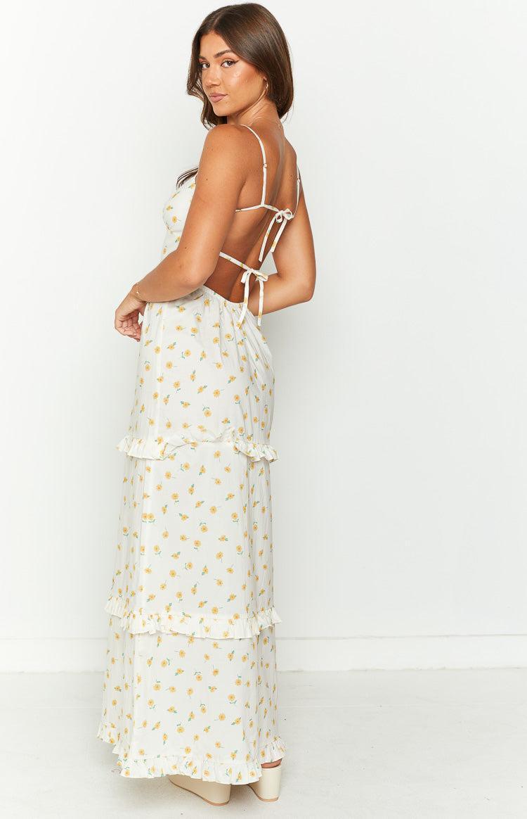Victoria Tie Back Floral Maxi Dress Product Image
