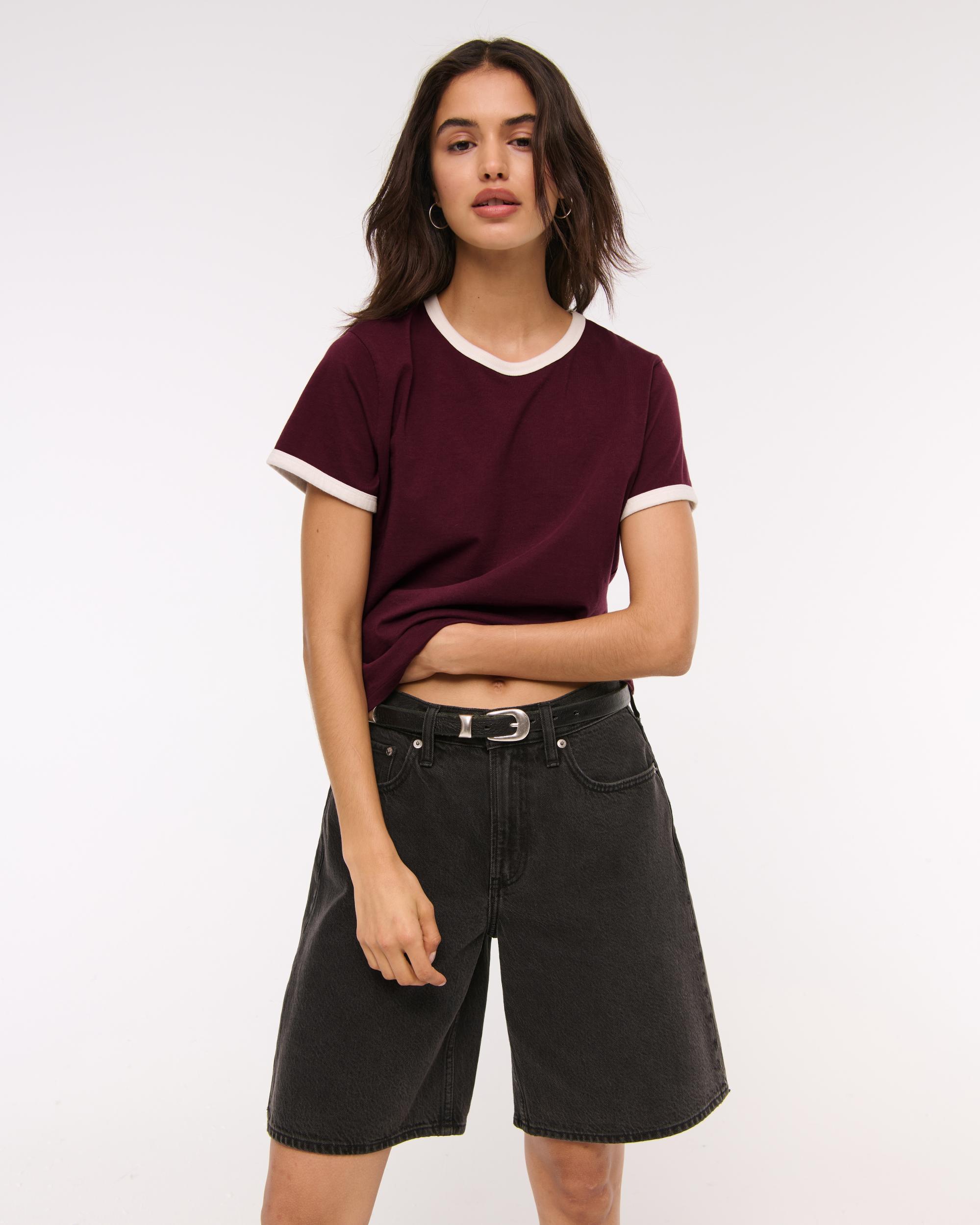 Essential Polished Body-Skimming Tee Product Image