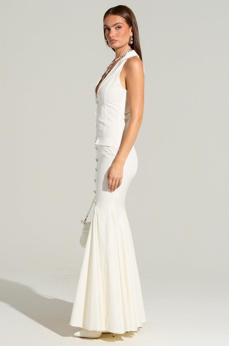 STRICTLY BUSINESS BUTTON UP MAXI DRESS Product Image