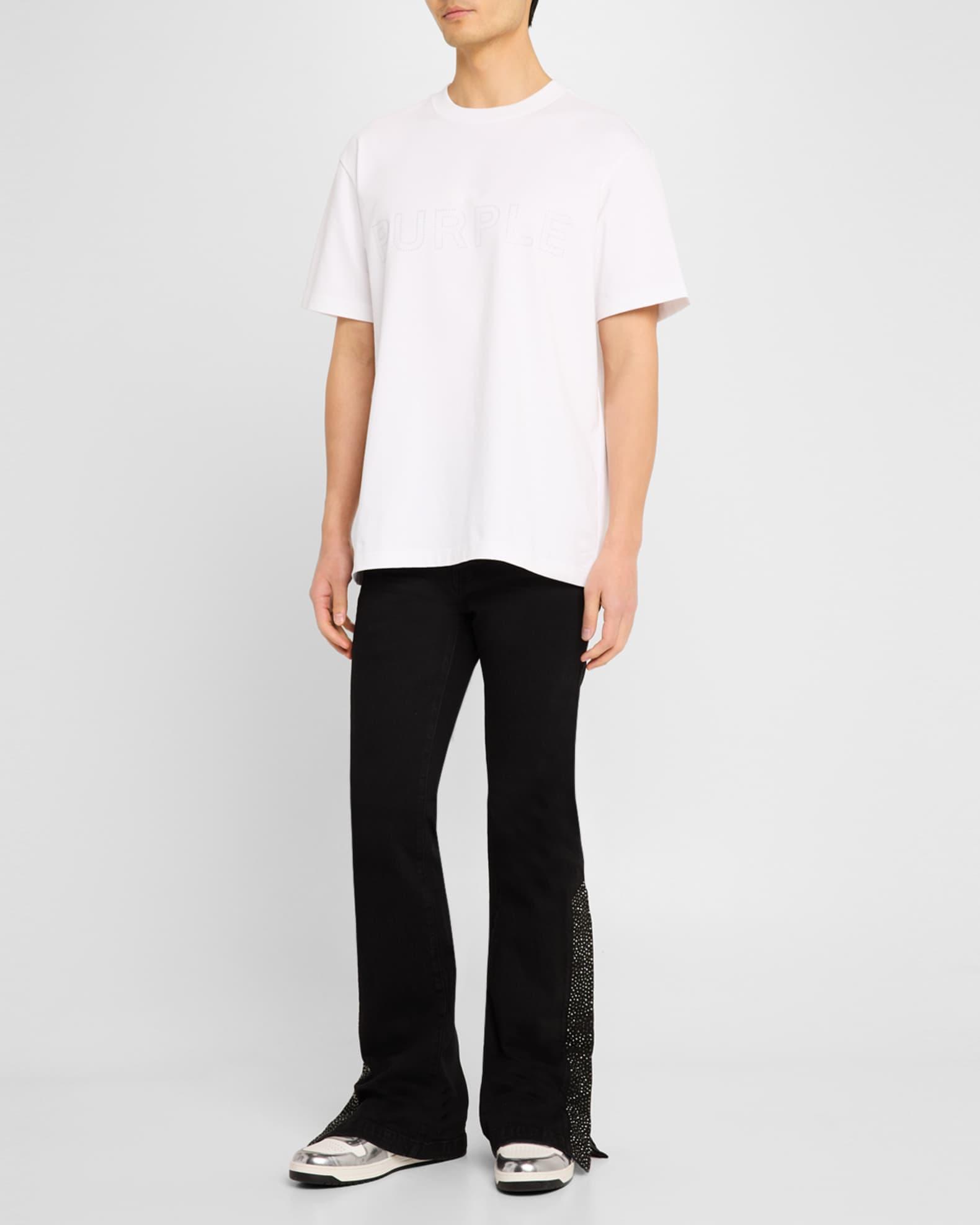 Men's Crystal Side-Snap Flare Jeans Product Image
