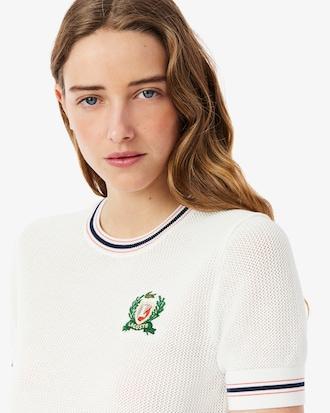 French Made Embroidered Shield Sweater Product Image