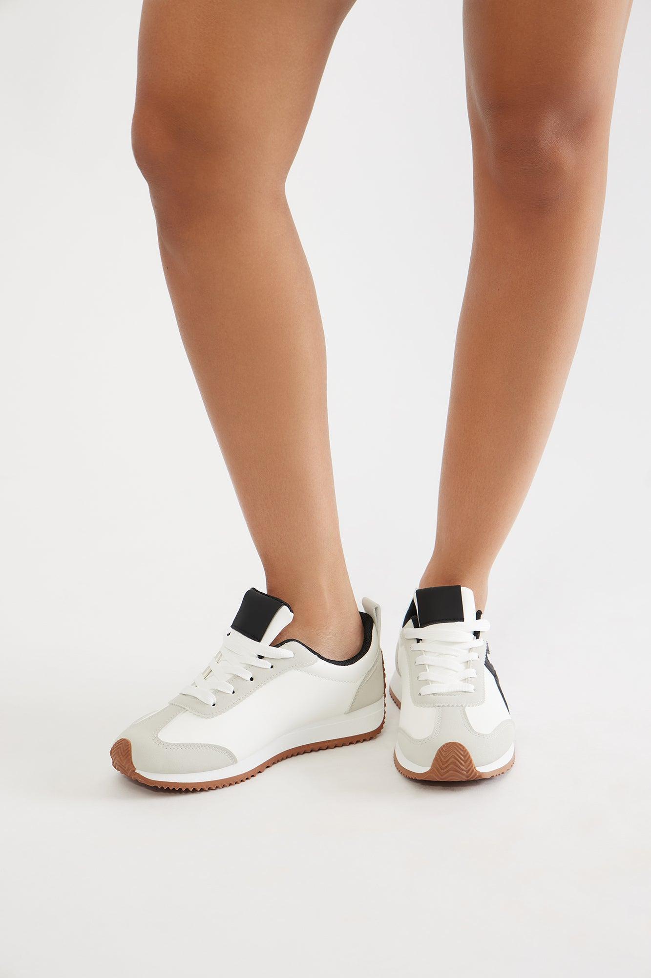 Travis Lace Up Sneakers - White Product Image