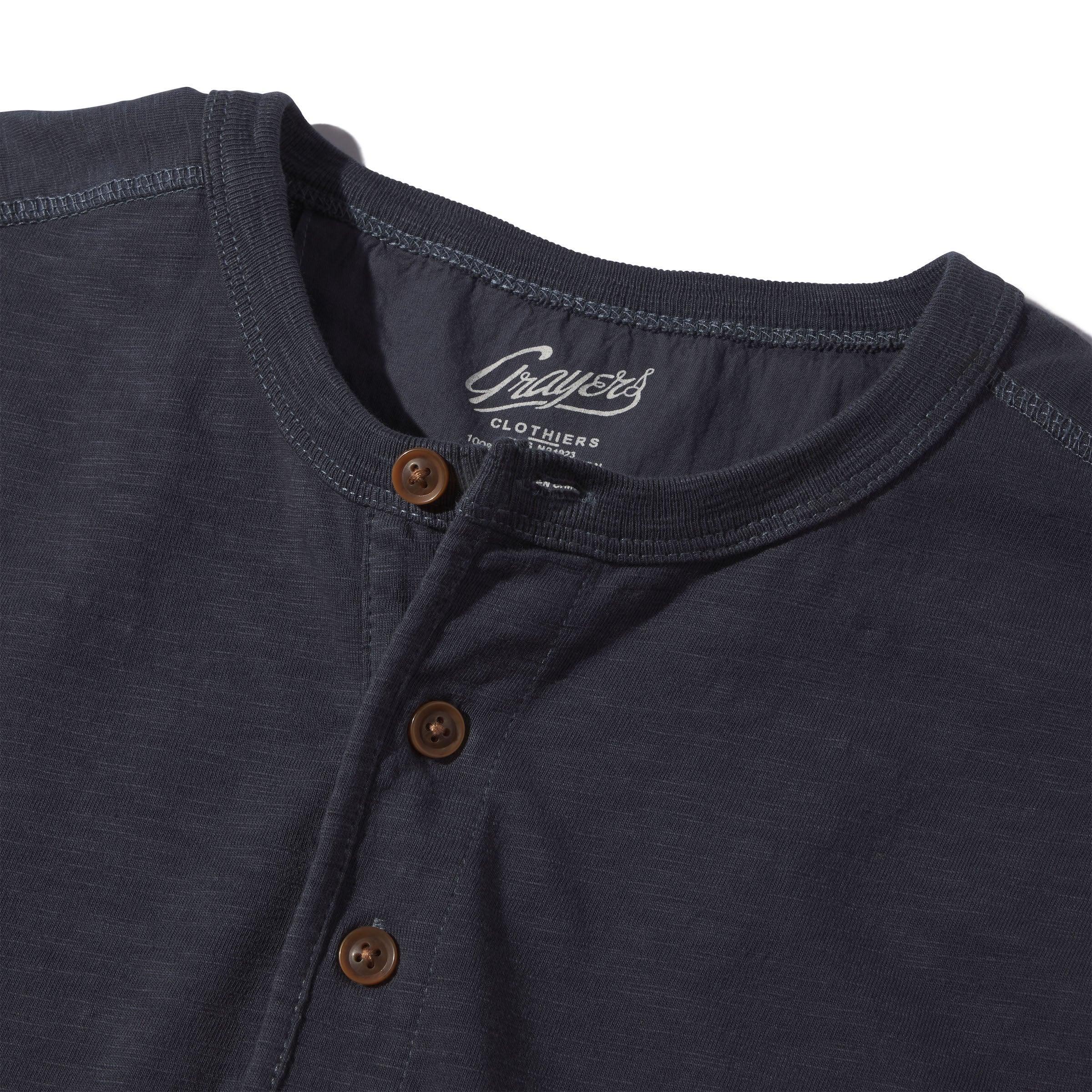 New Cooper Garment Dyed Henley - Ombre Blue (Final Sale)* Product Image