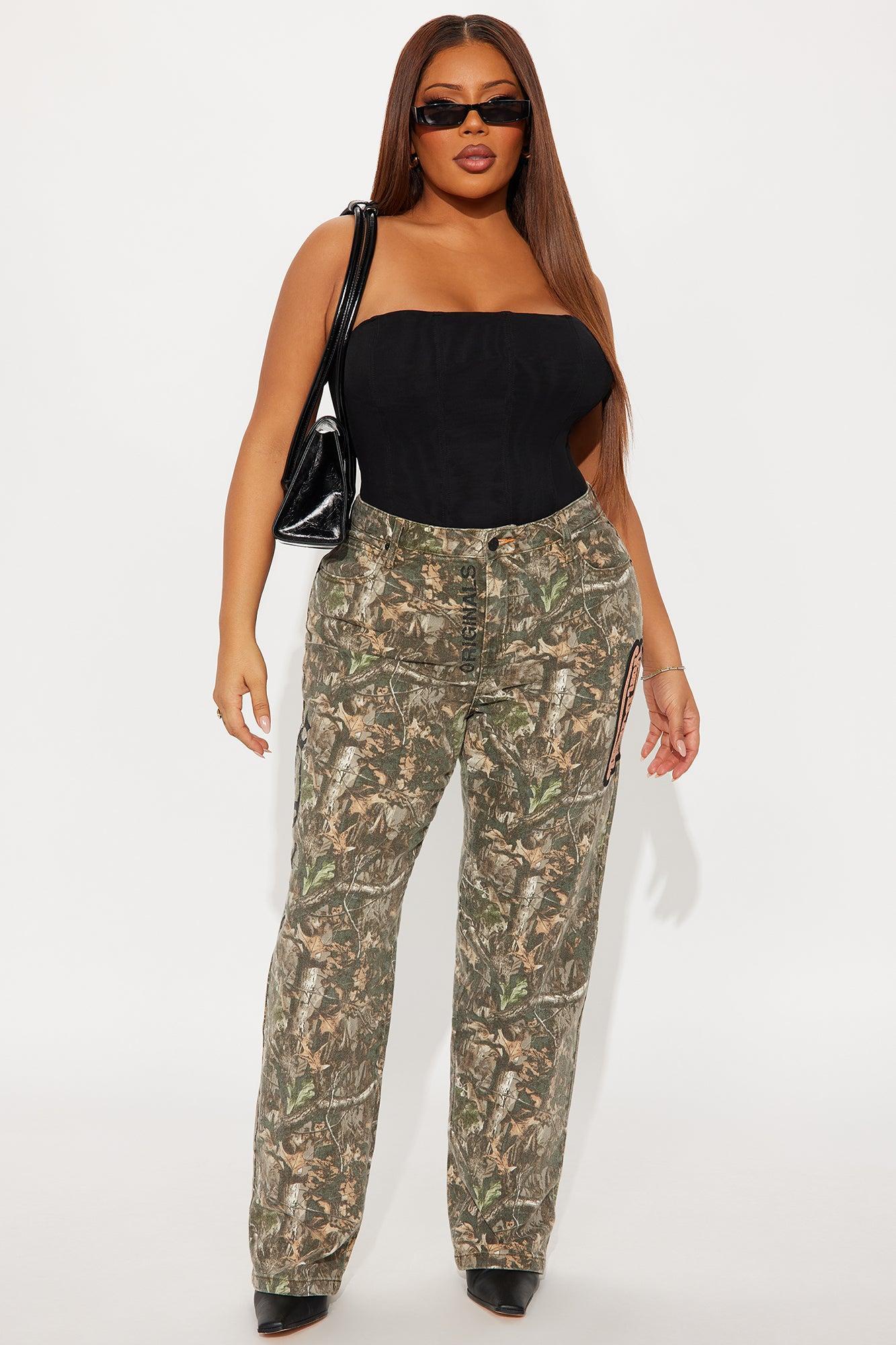 Von Dutch Camo Straight Leg Jeans - Camouflage Product Image