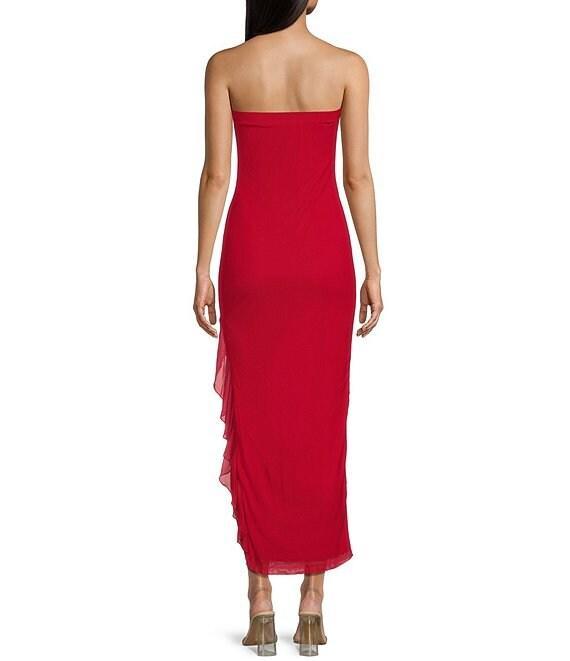 I.N. San Francisco Ruffle Mesh Midi Dress Product Image