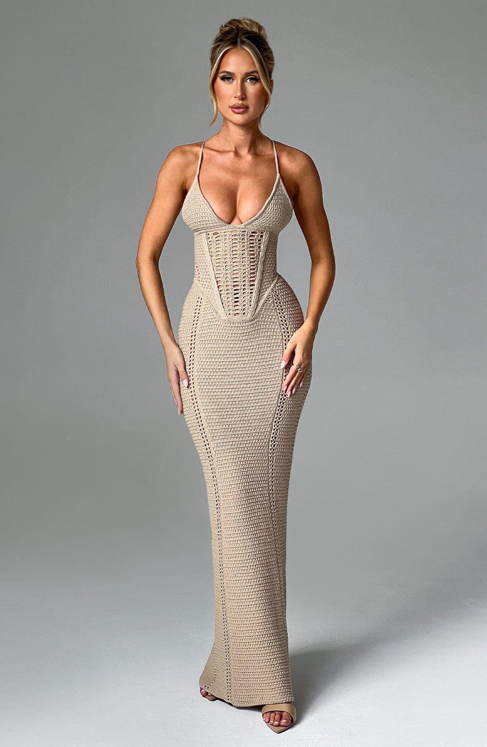 Xanthe Maxi Dress - Beige Product Image