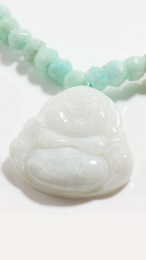 JIA JIA 14k Moonstone Happy Buddha Necklace | Shopbop Product Image
