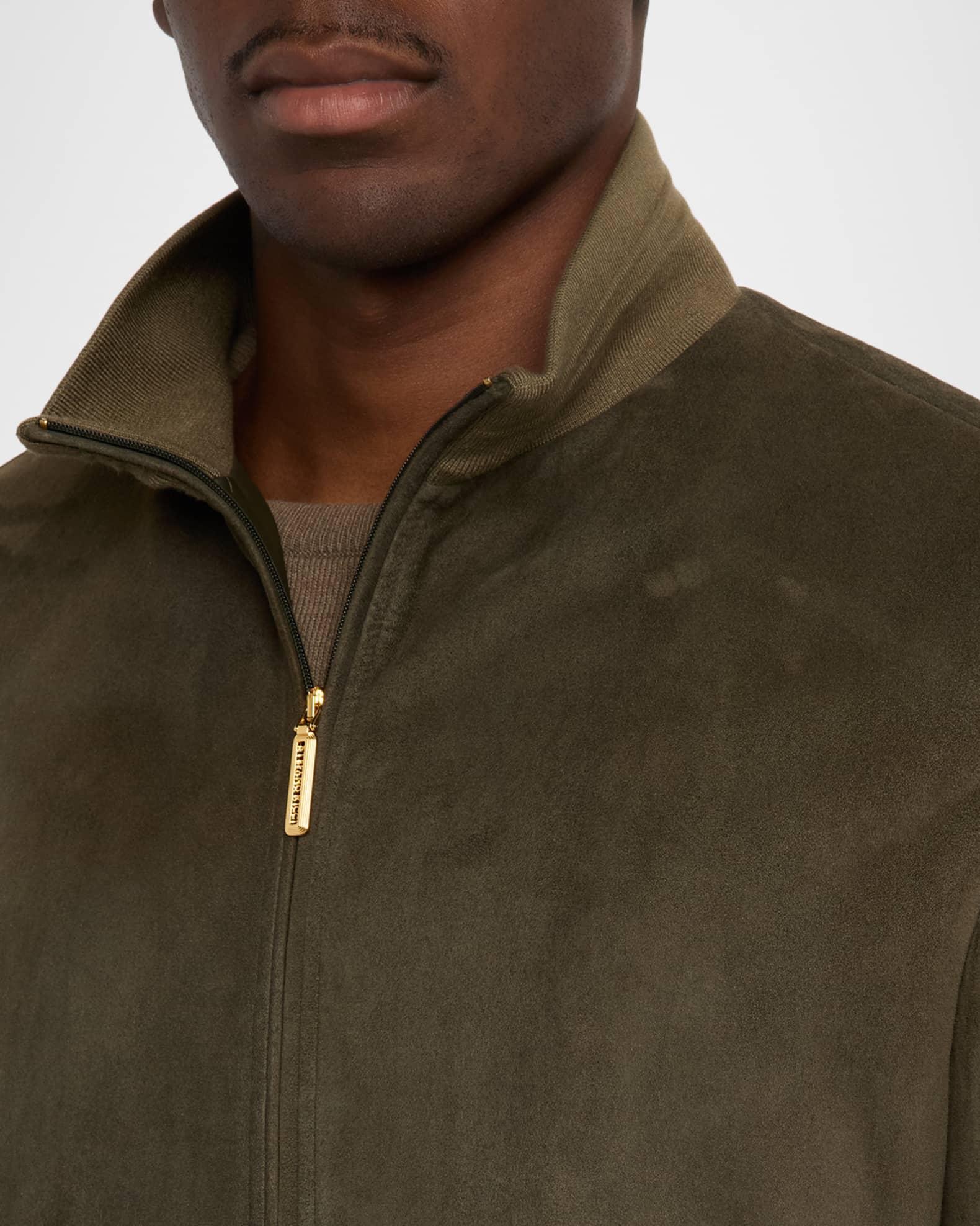 Men's Suede Full-Zip Jacket Product Image