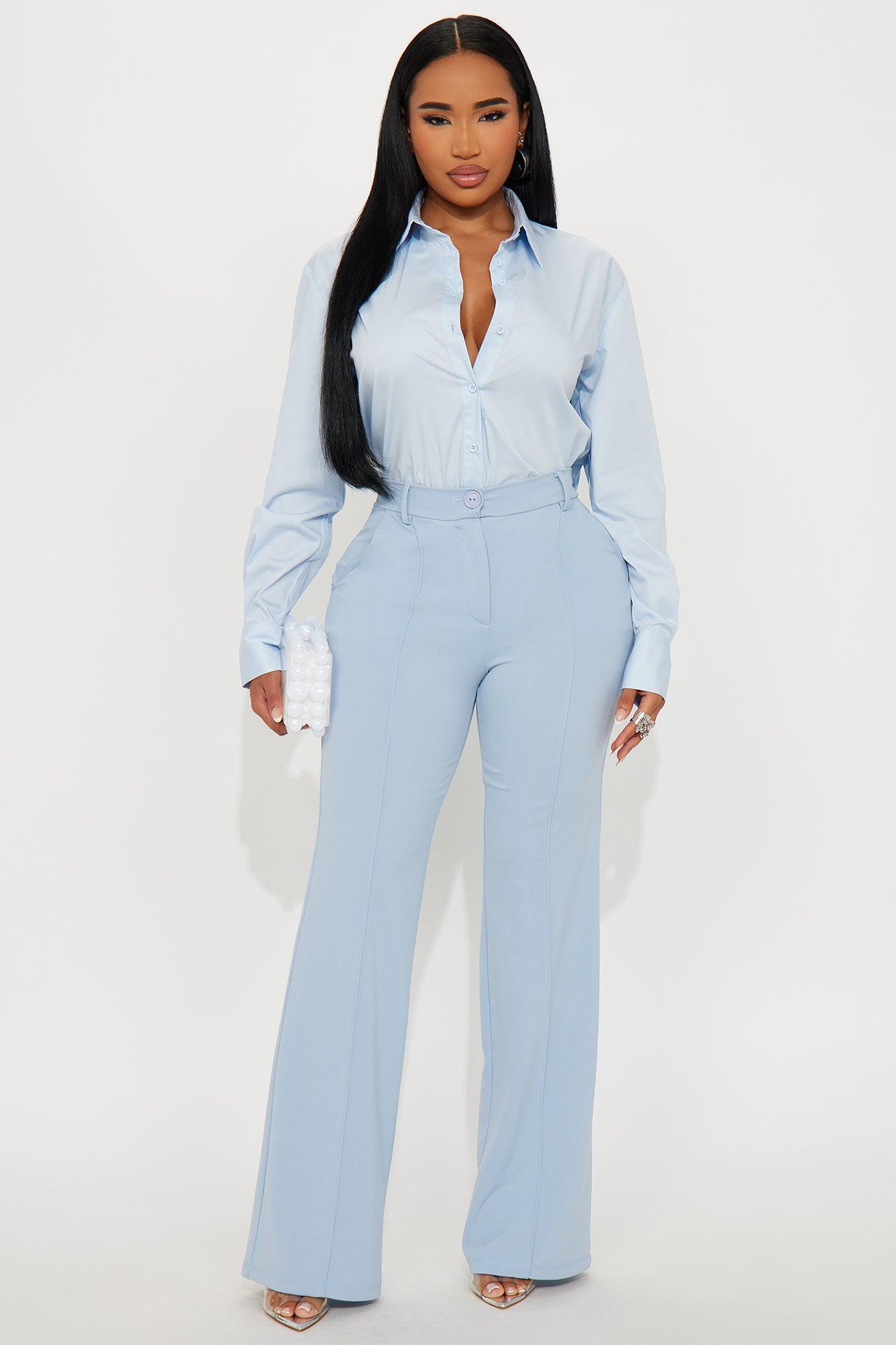 Most Loved Poplin Bodysuit - Blue Product Image