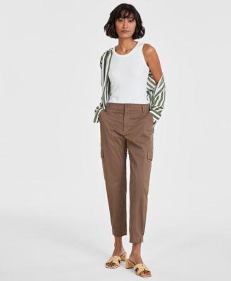 On 34th Womens Tapered Ankle-Length Cargo Pants, Created for Macys Product Image