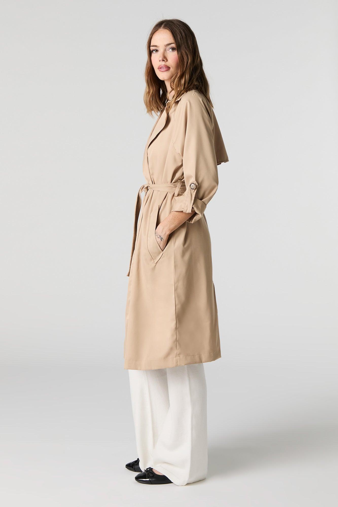 Double Breasted Trench Coat Female Product Image