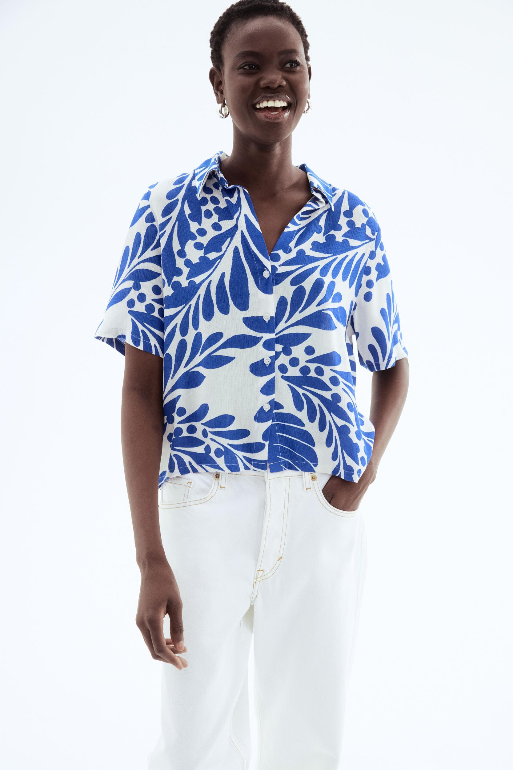 Crinkled Viscose Shirt Product Image
