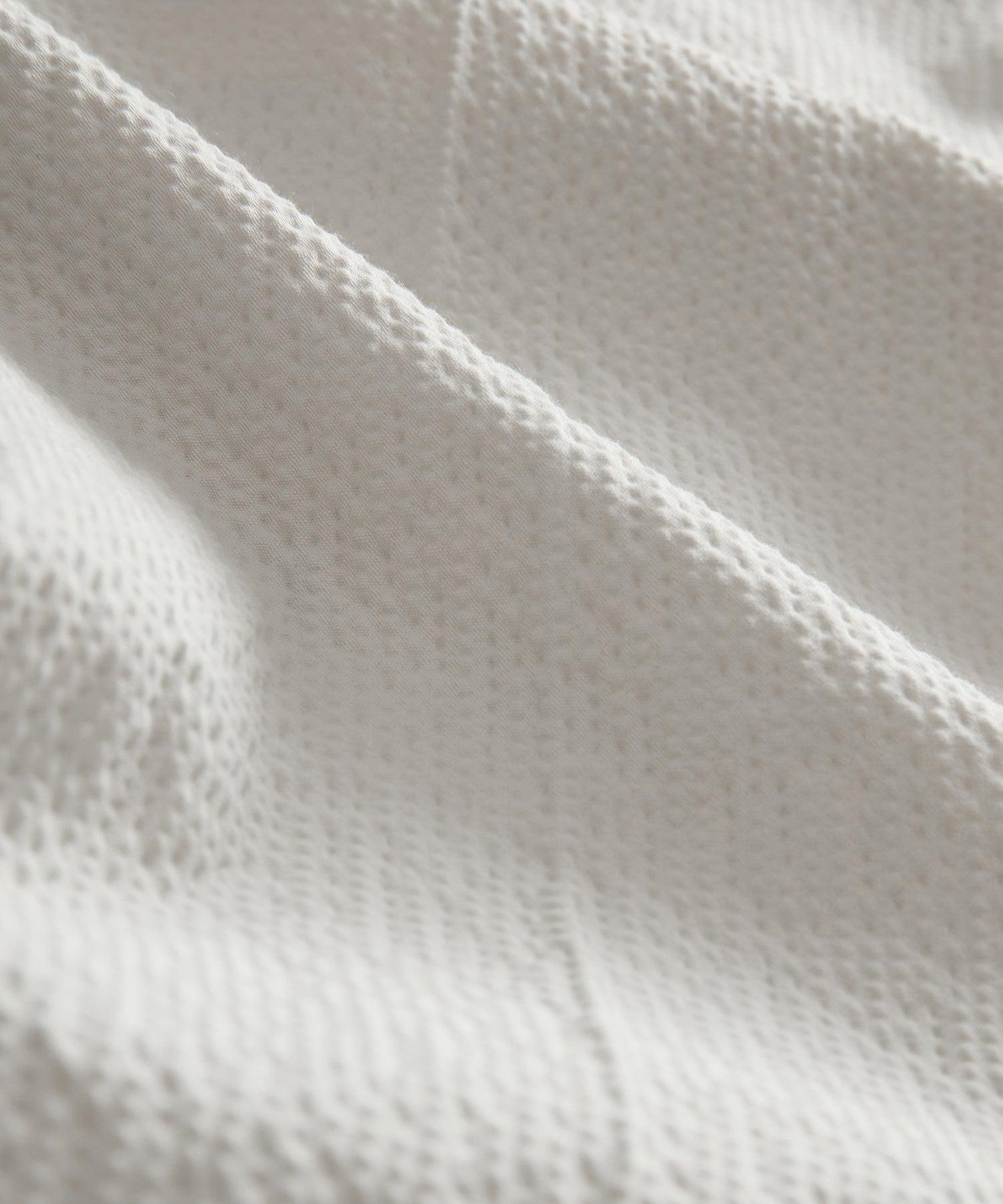 Italian Seersucker Double-Breasted Suit Jacket Product Image