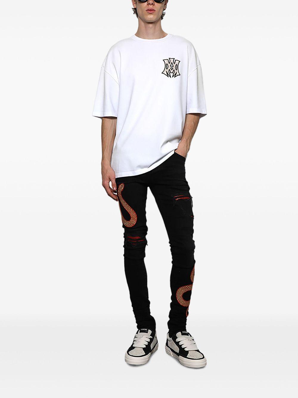 Snake skinny jeans Product Image