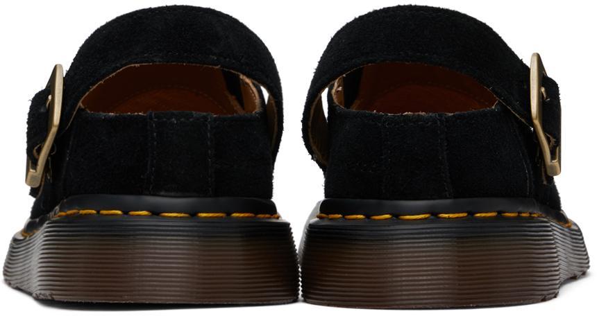 DR. MARTENS' Black Isham Mules In Black Suede Product Image