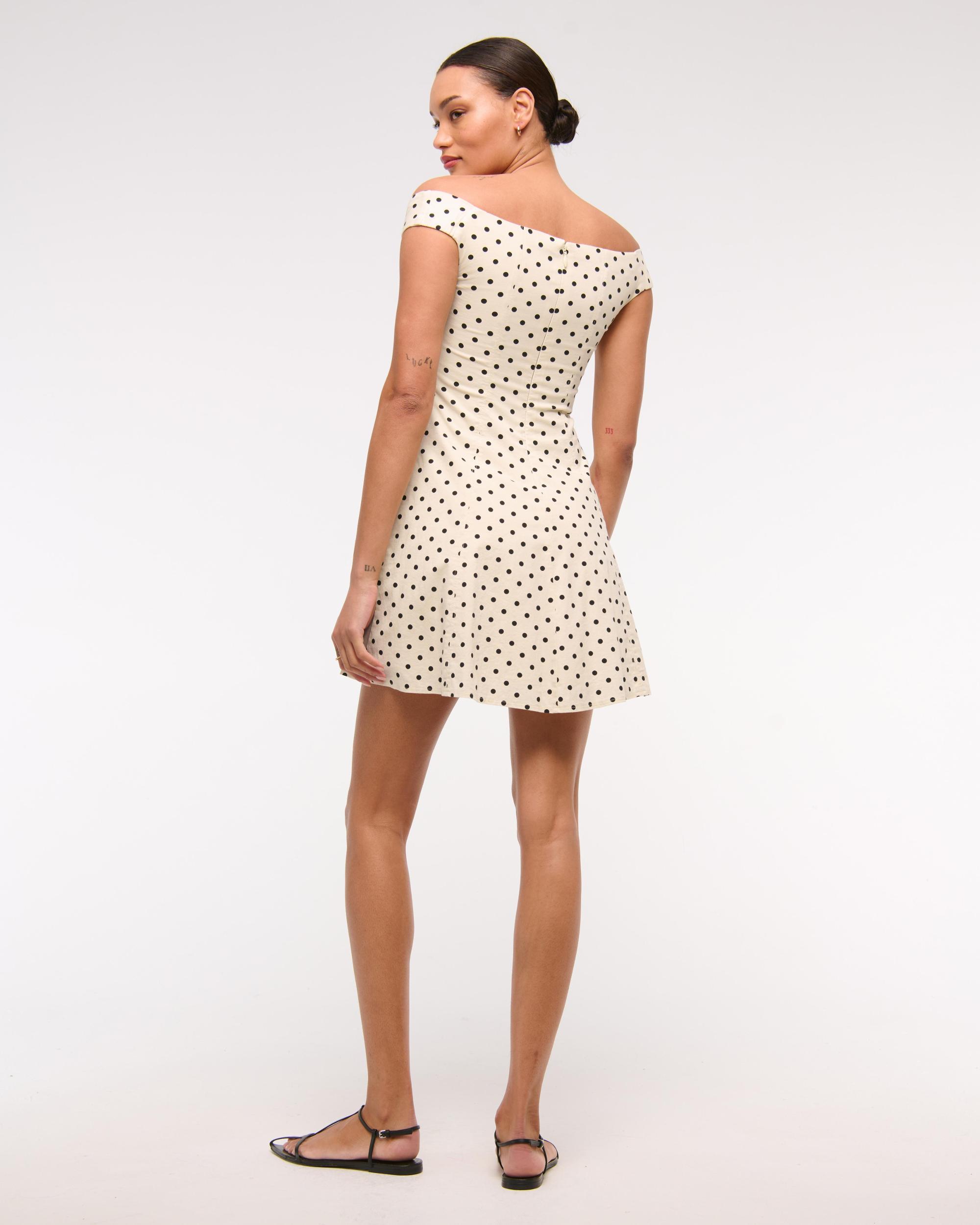 The A&F Mila Off-The-Shoulder Mini Dress Product Image