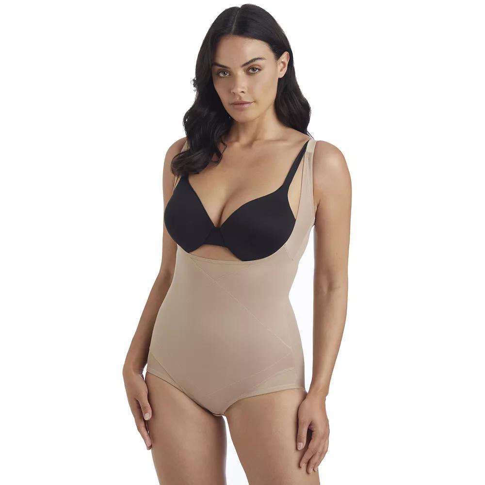 Women's Naomi and Nicole® Extra-Firm Control Shapewear Inside Magic Tummy Tuck Torsette Bodybriefer 7600, Size: XL, Stucco Product Image
