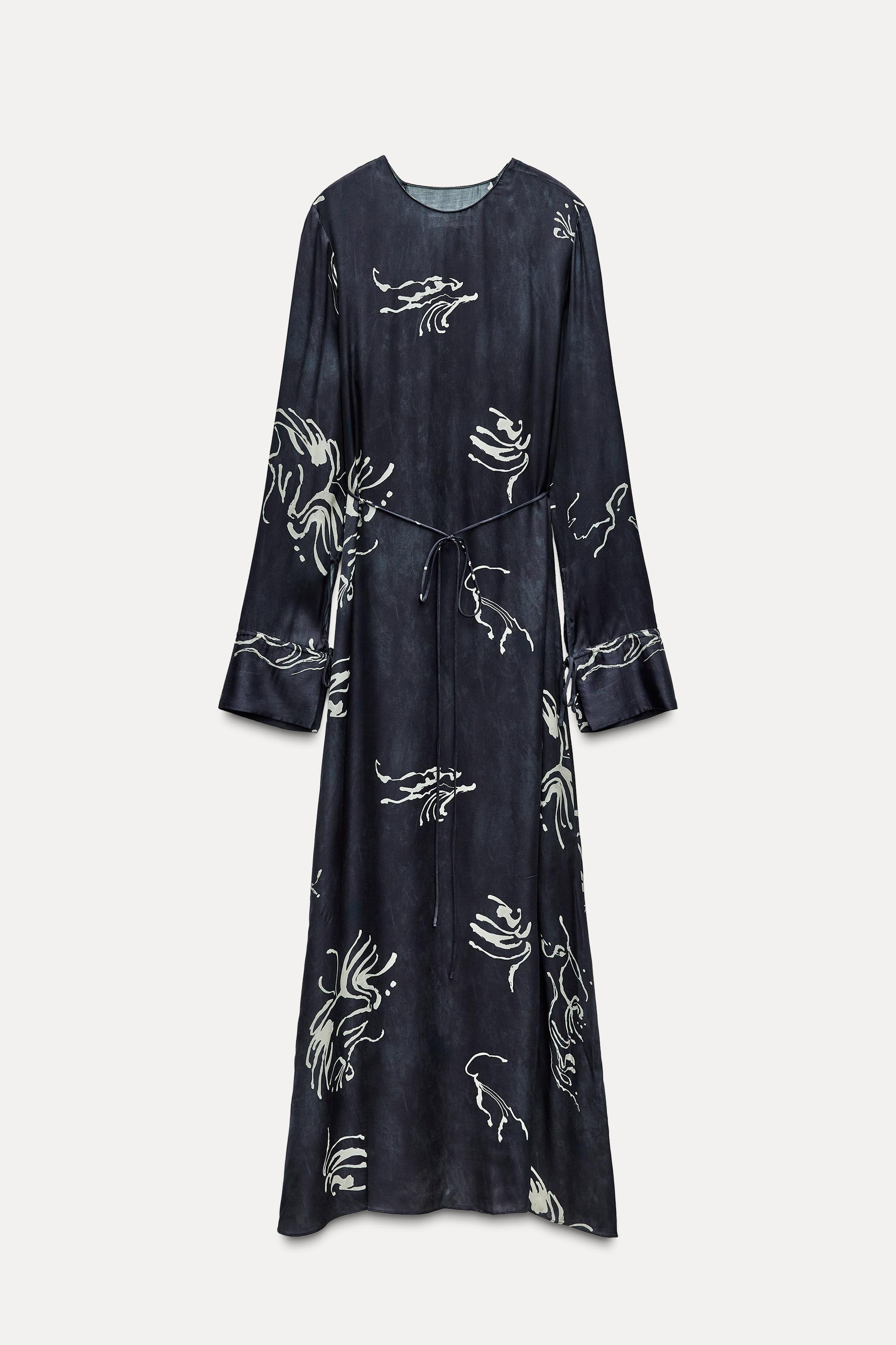 PRINTED MIDI DRESS ZW COLLECTION Product Image