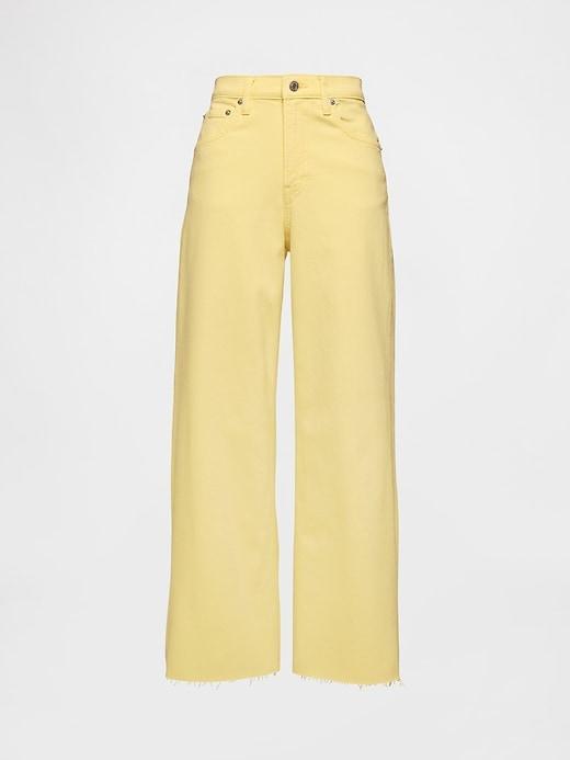 High Rise Stride Wide-Leg Ankle Jeans Product Image