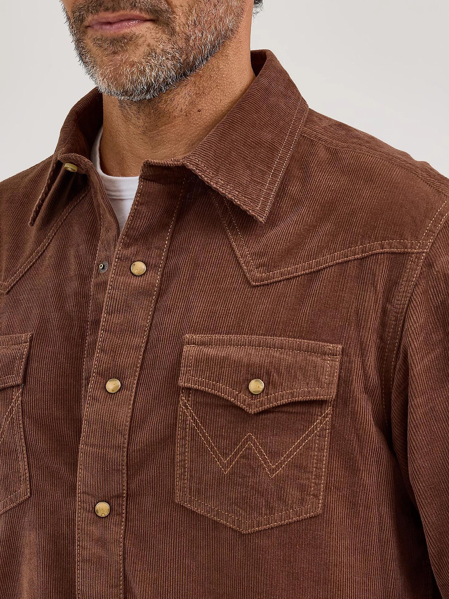 Men's Wrangler® Retro® Premium Western Snap Corduroy Shirt Corduroy Product Image