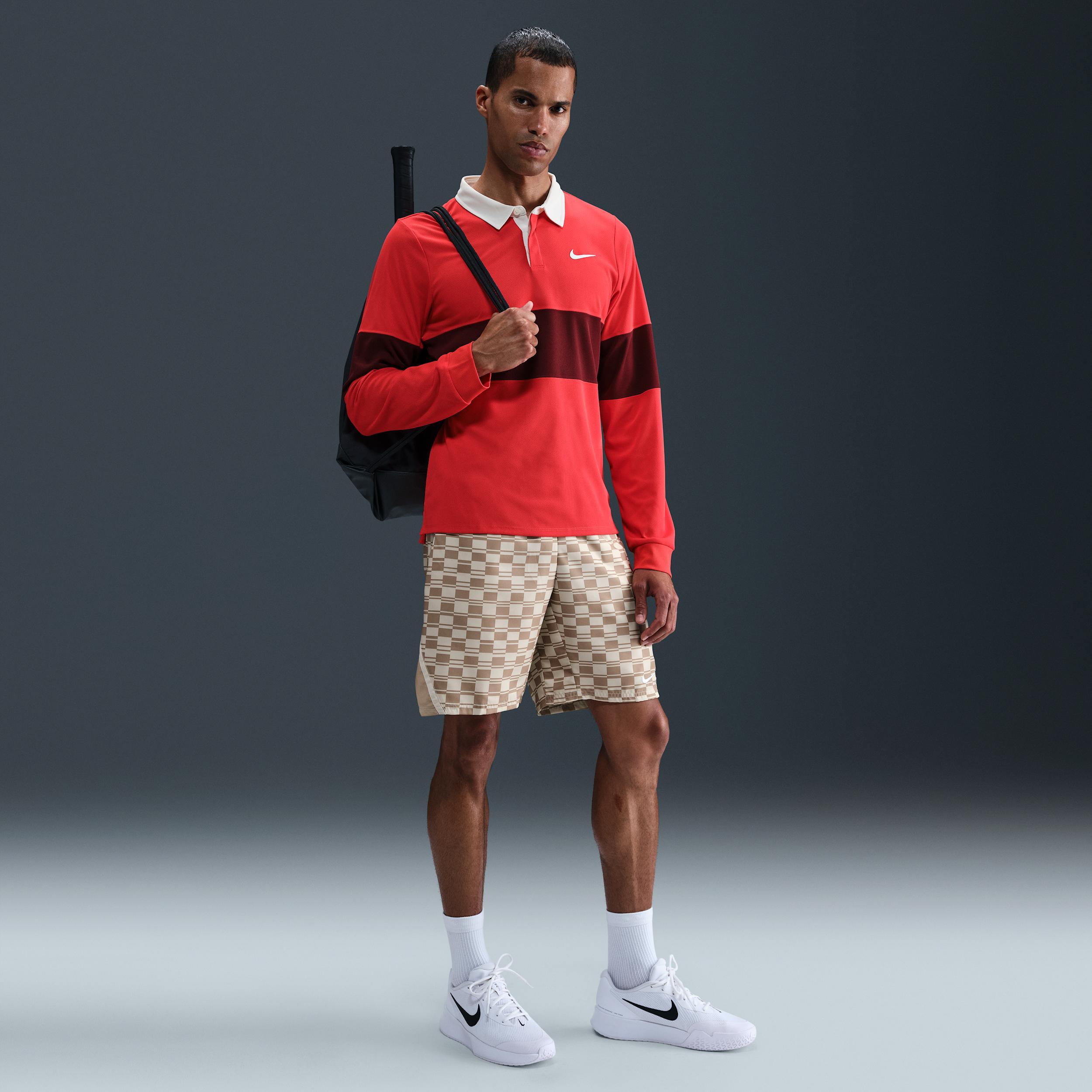 NikeCourt Slam Men's Dri-FIT ADV Long-Sleeve Tennis Polo Product Image