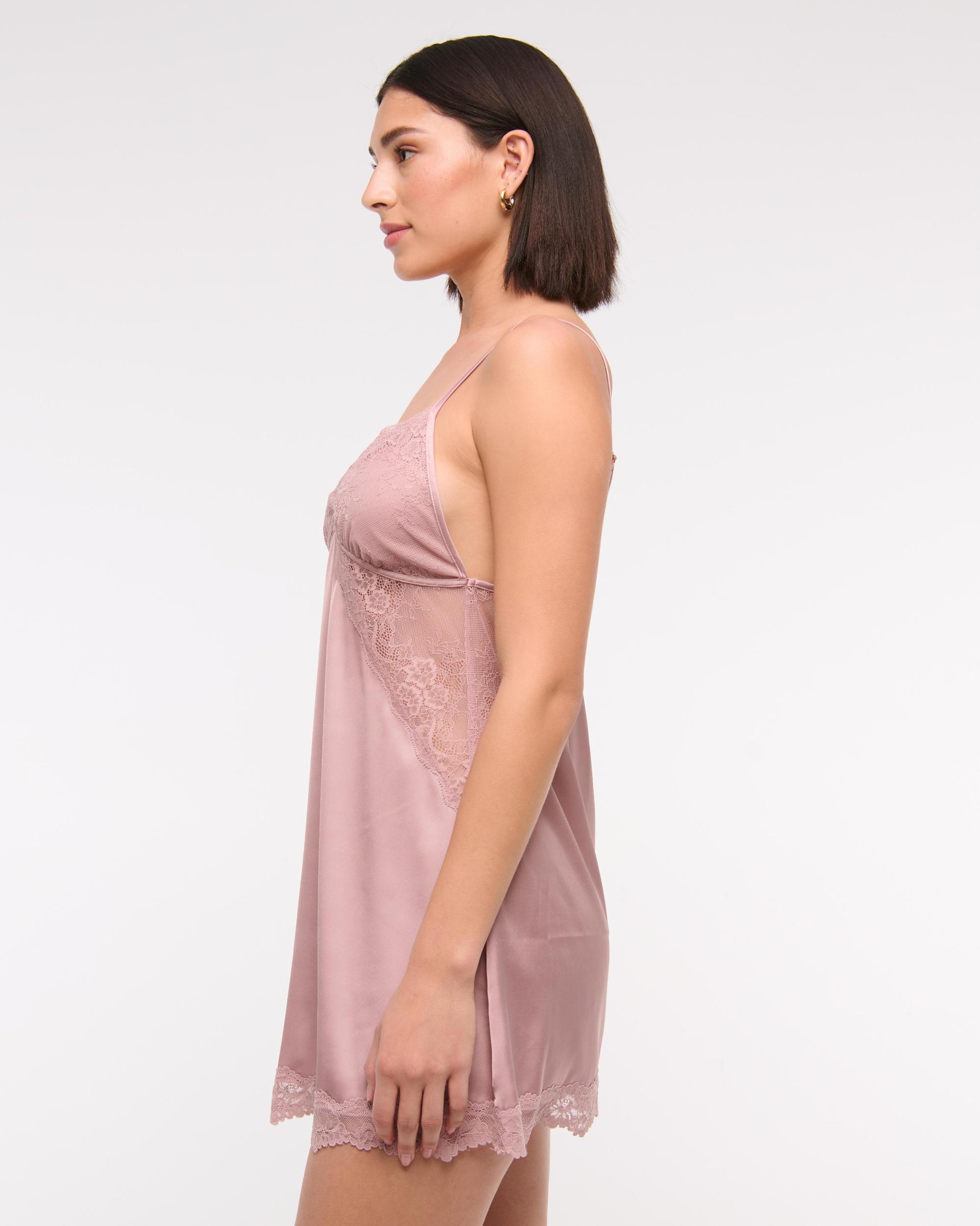 Sheer Lace-Trim Nightie Product Image