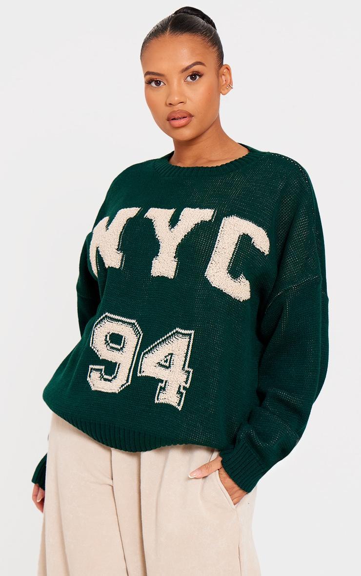 Plus Forest Green Nyc 94 Sweater Product Image