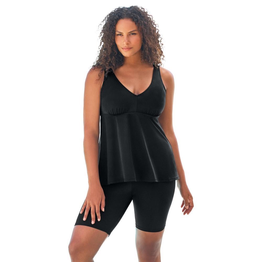 Swim 365 Women's Plus Size Flowy Tankini Top Product Image