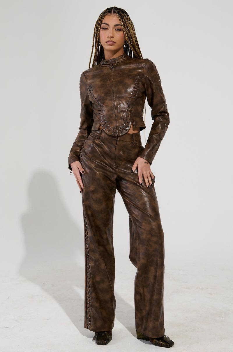 UP TO IT LACE UP TROUSERS Product Image