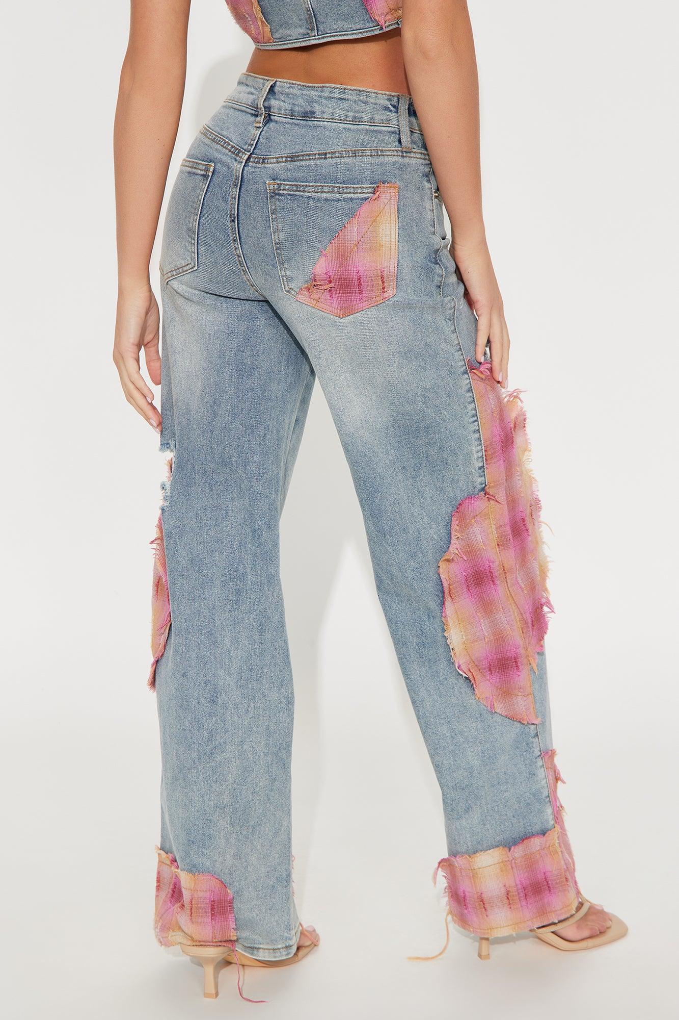 Jana Denim Pant Set - Medium Wash Product Image