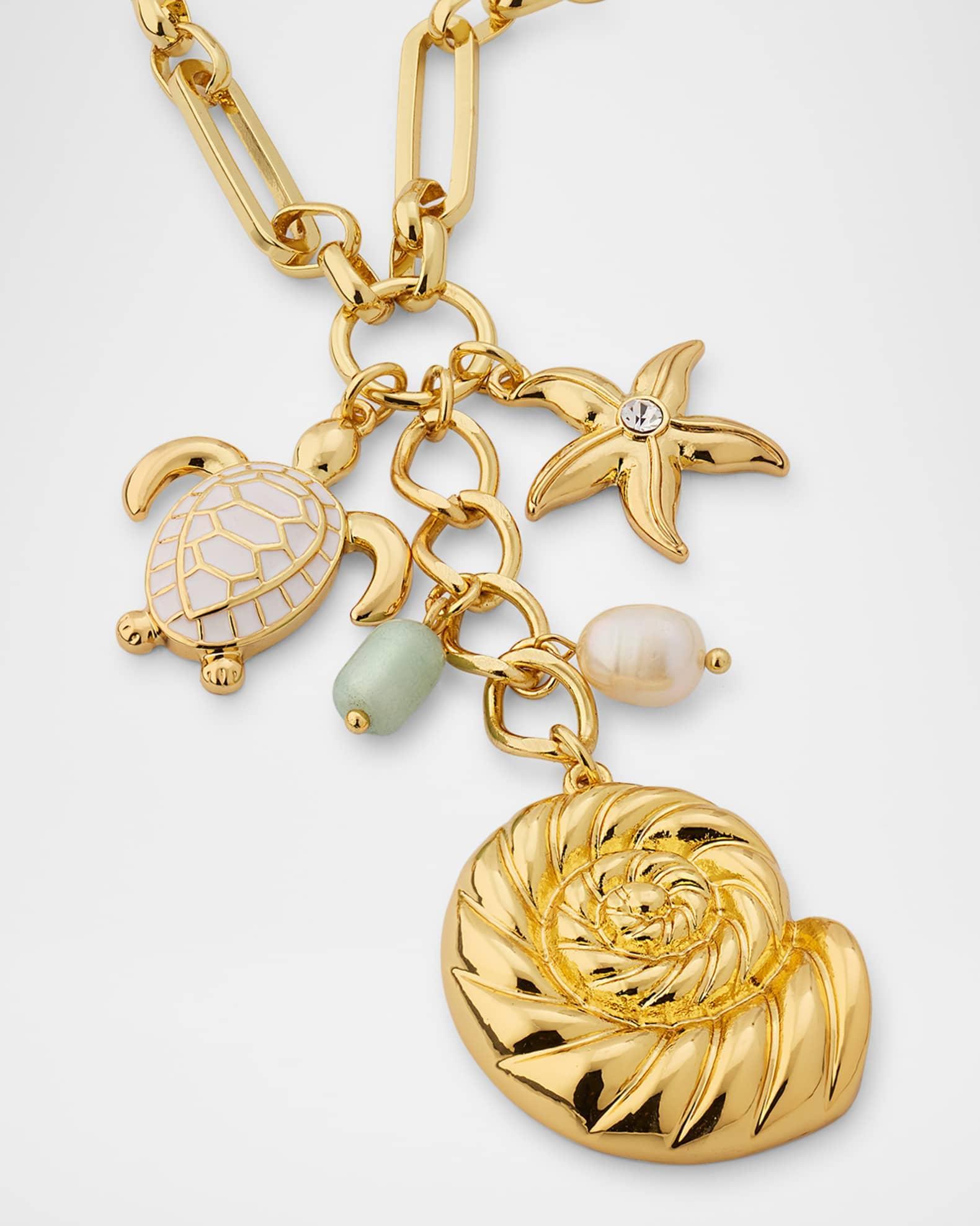Sea Life Charms Drop Necklace Product Image