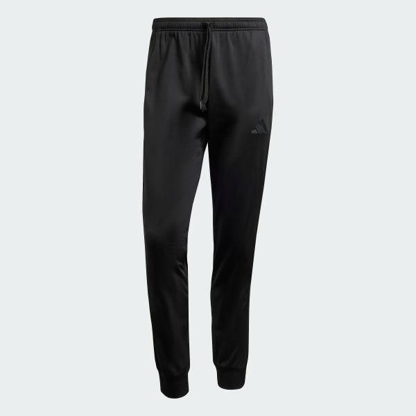 Men's adidas 3-Stripes Tricot Tapered Track Pants, Size: Small, Black Product Image