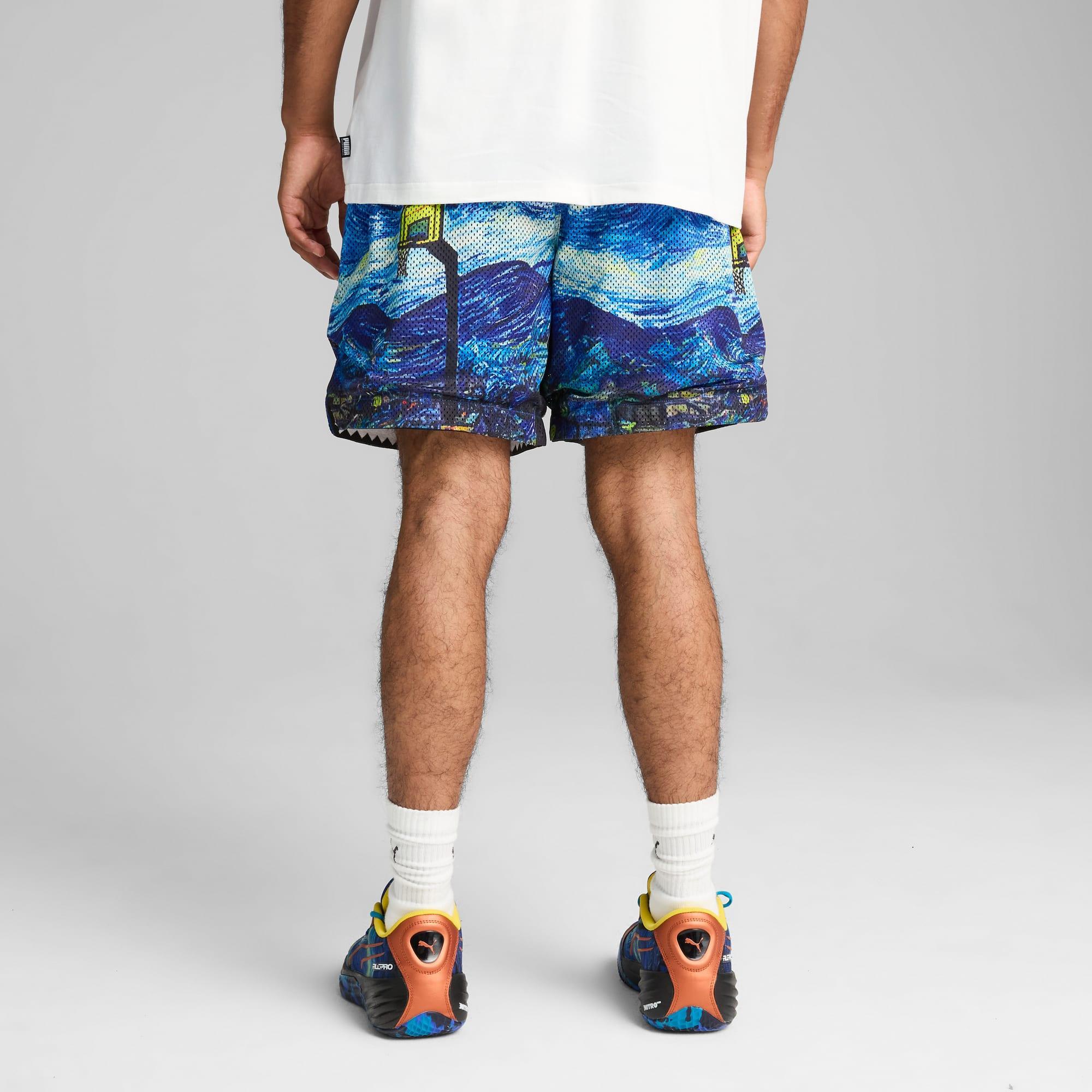 PUMA Dylan Exhibit Men's 7" All-Over-Print Shorts Product Image