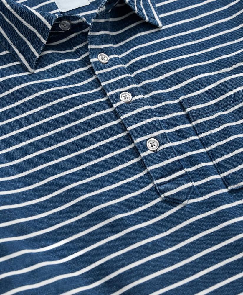 Vintage Polo in Indigo-Washed Jersey Cotton Product Image
