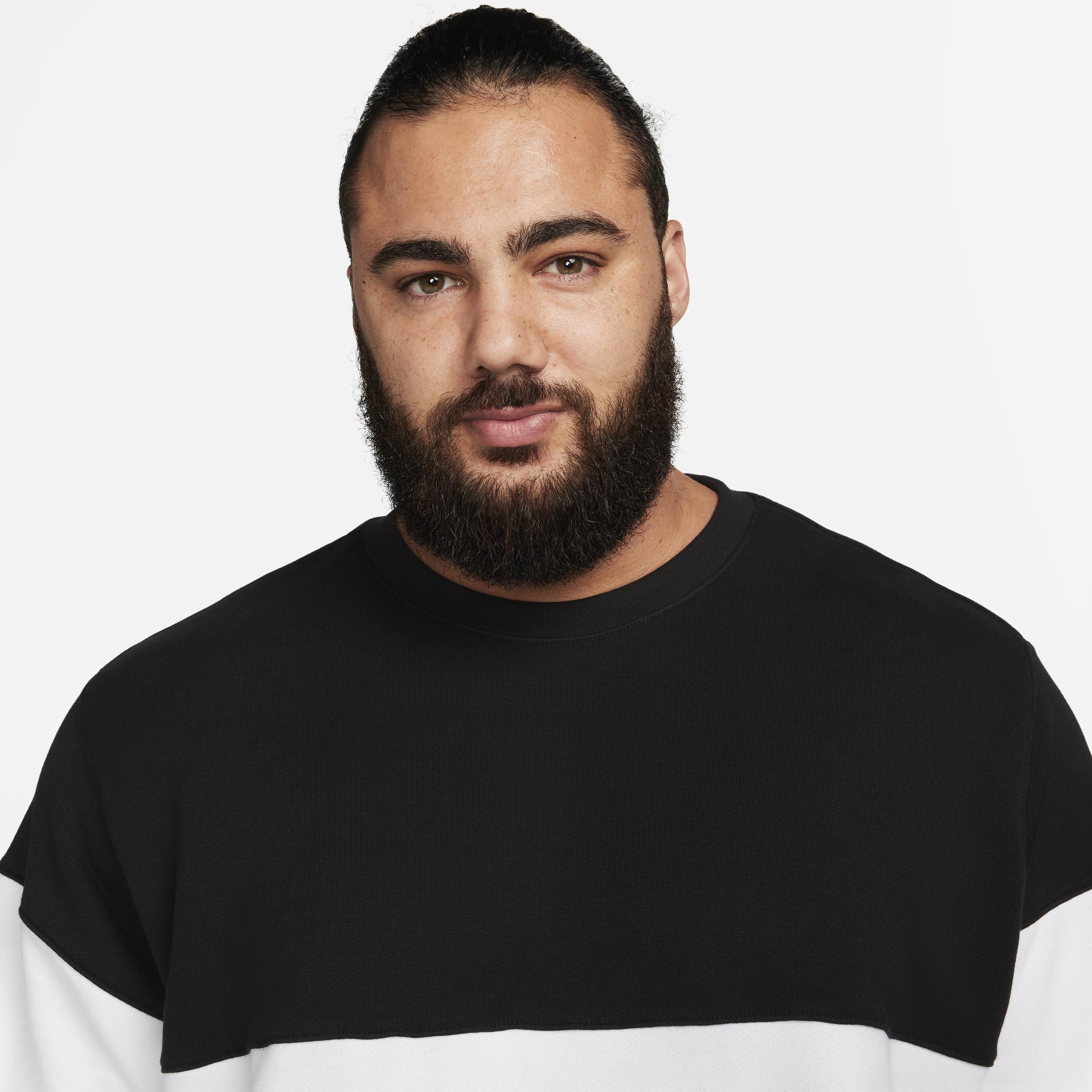 Nike Men's Club French Terry Color-Blocked Crew Product Image