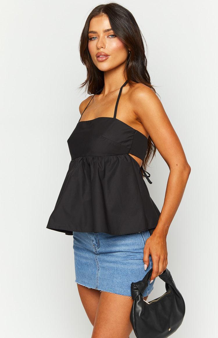 Axl Black Halter Top Girls Product Image