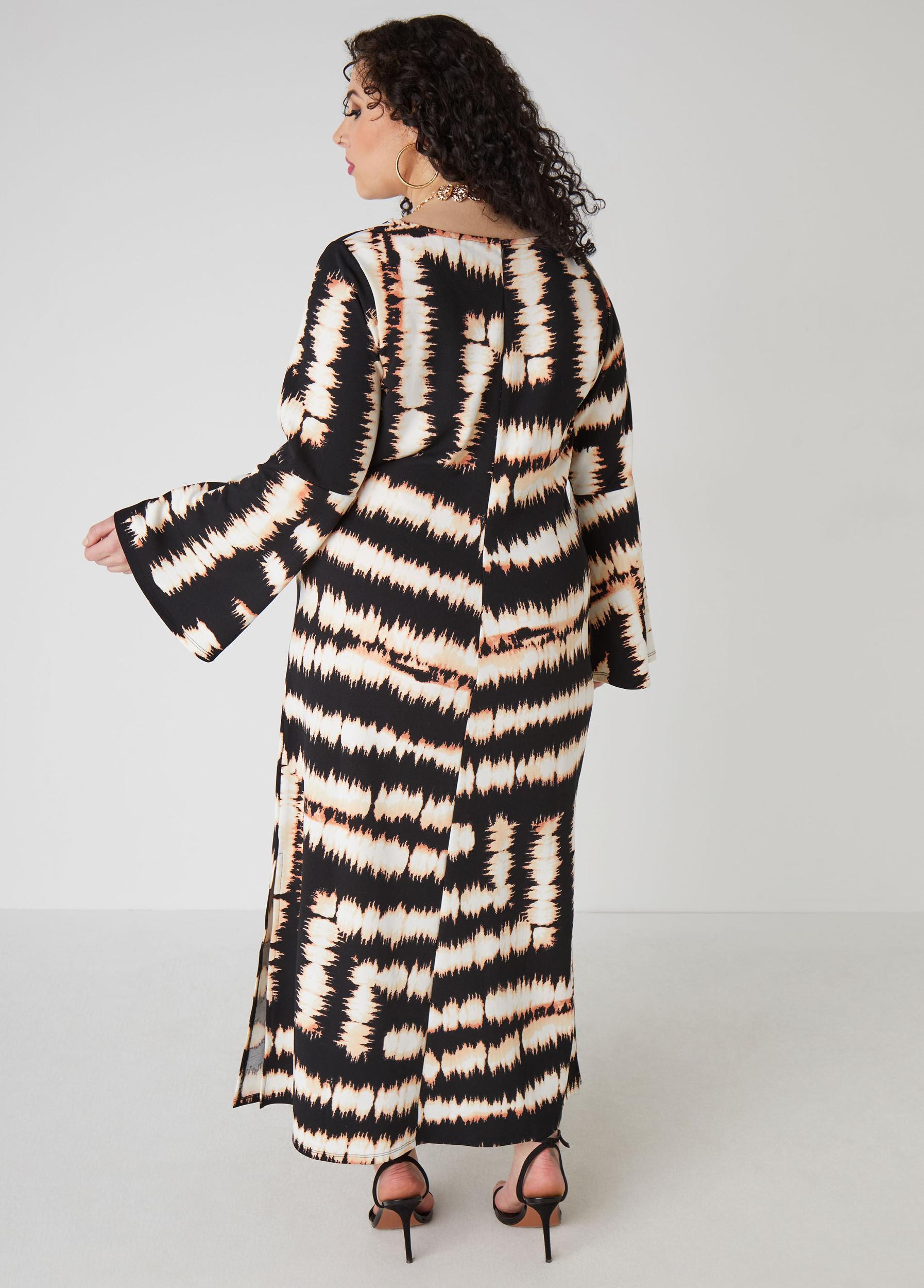 Ring Embellished Printed Dress Product Image