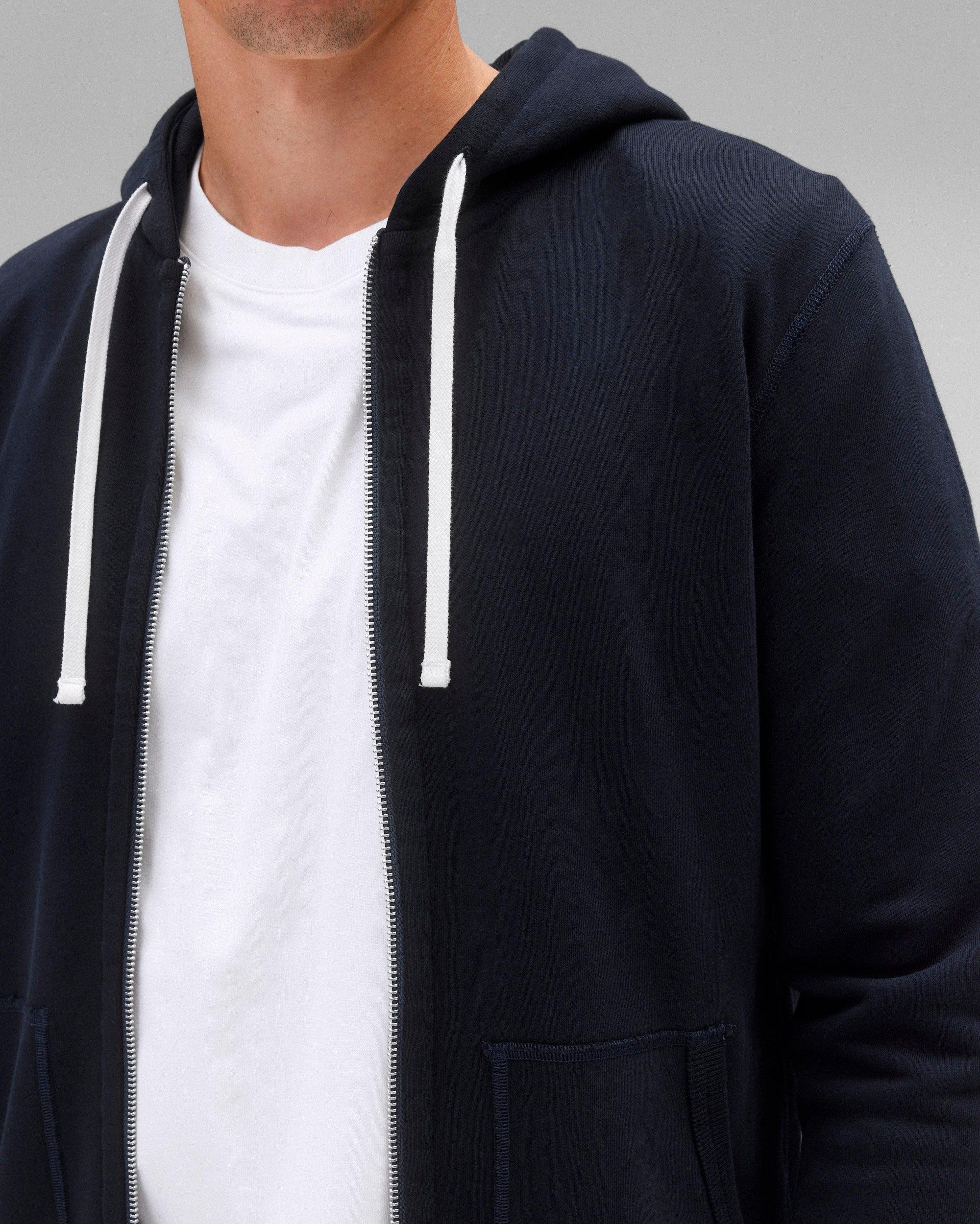 Midweight Terry Slim Zip Hoodie Male Product Image