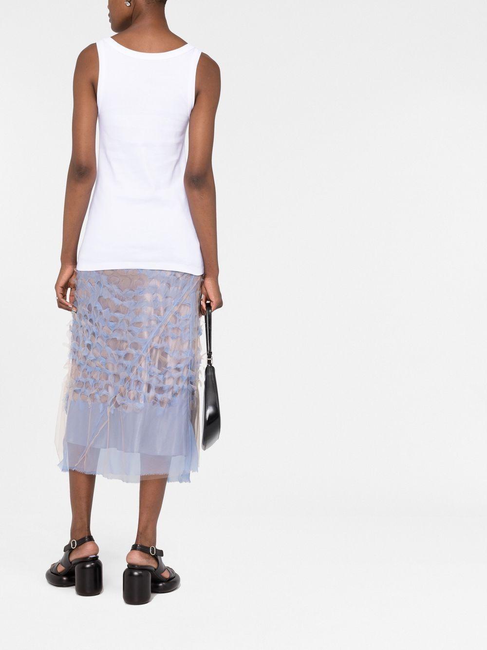 ribbed-knit jersey tank top Product Image