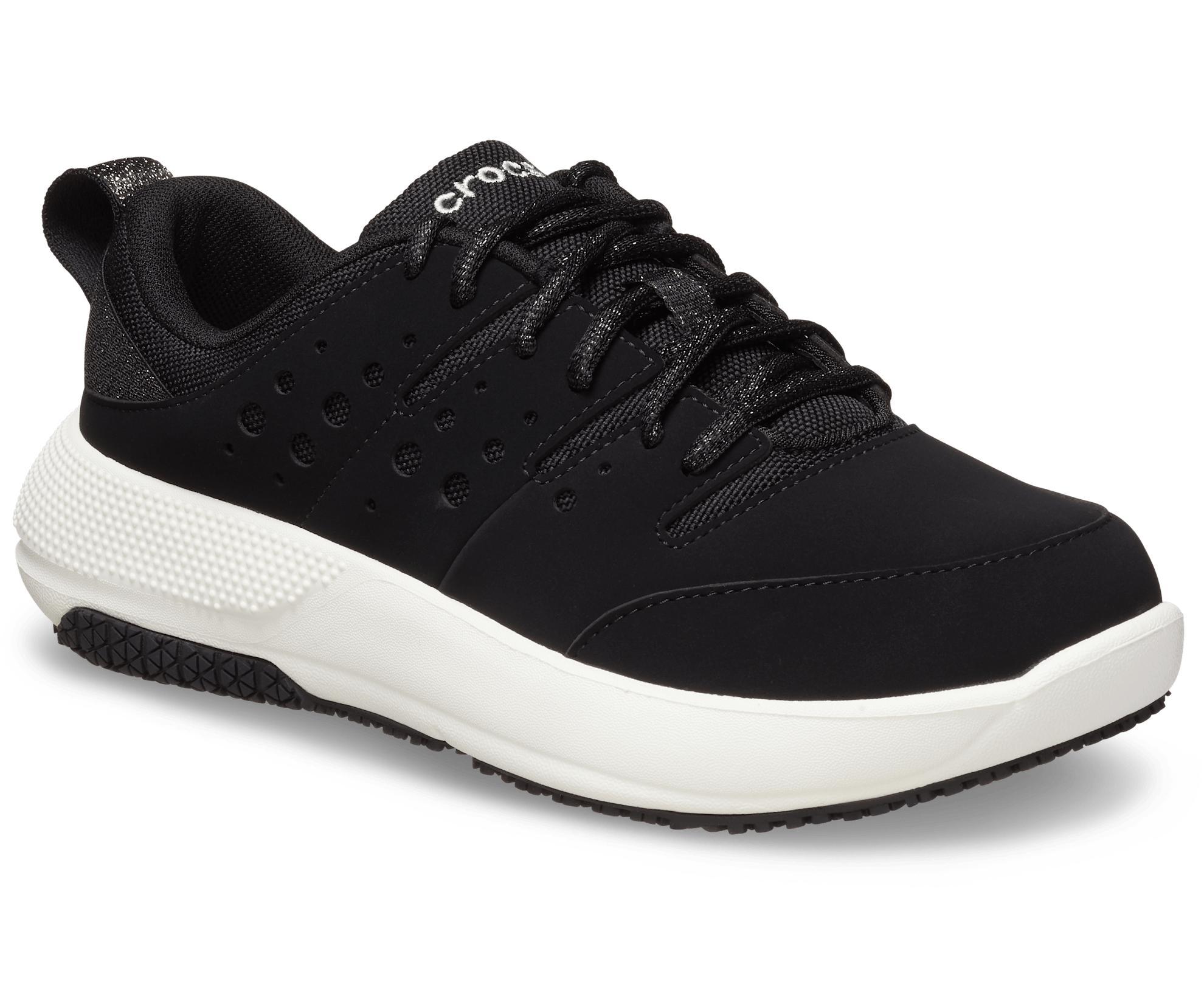 Crocs On The Clock Women's Work Sneakers, Size: 8, Black Product Image