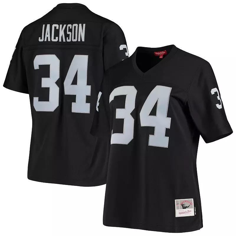 Womens Mitchell & Ness Bo Jackson Black Las Vegas Raiders 1988 Legacy Replica Jersey Product Image
