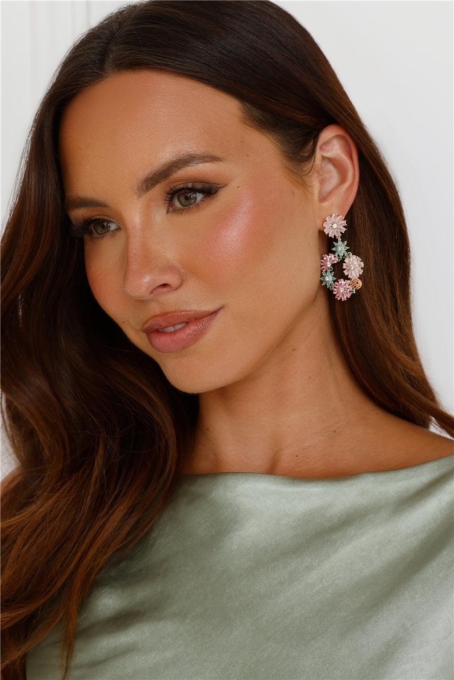 18k Gold Plated Magic Spell Earrings Gold Product Image