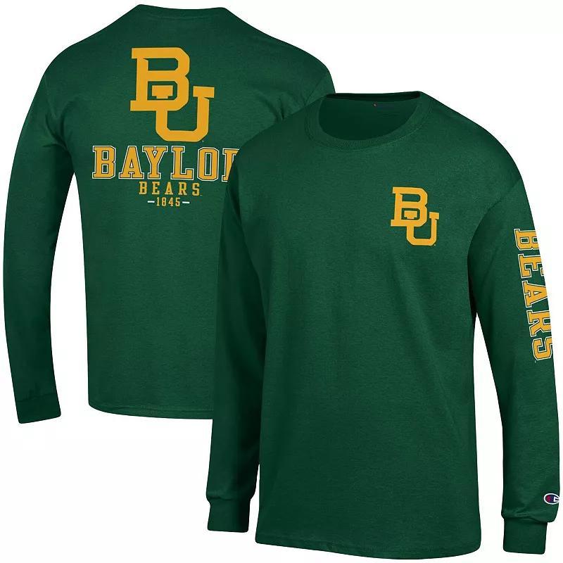 Men's Champion Green Baylor Bears Team Stack Long Sleeve T-Shirt, Size: 2XL, Bay Green Product Image