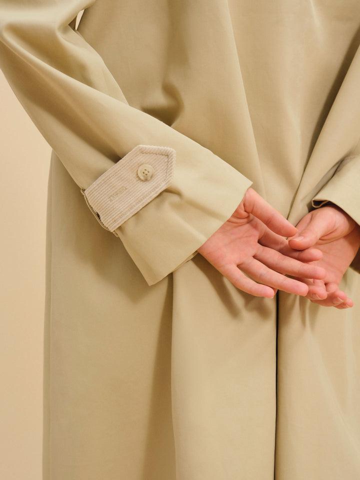 Gabardine Trench Coat — Neutral Product Image