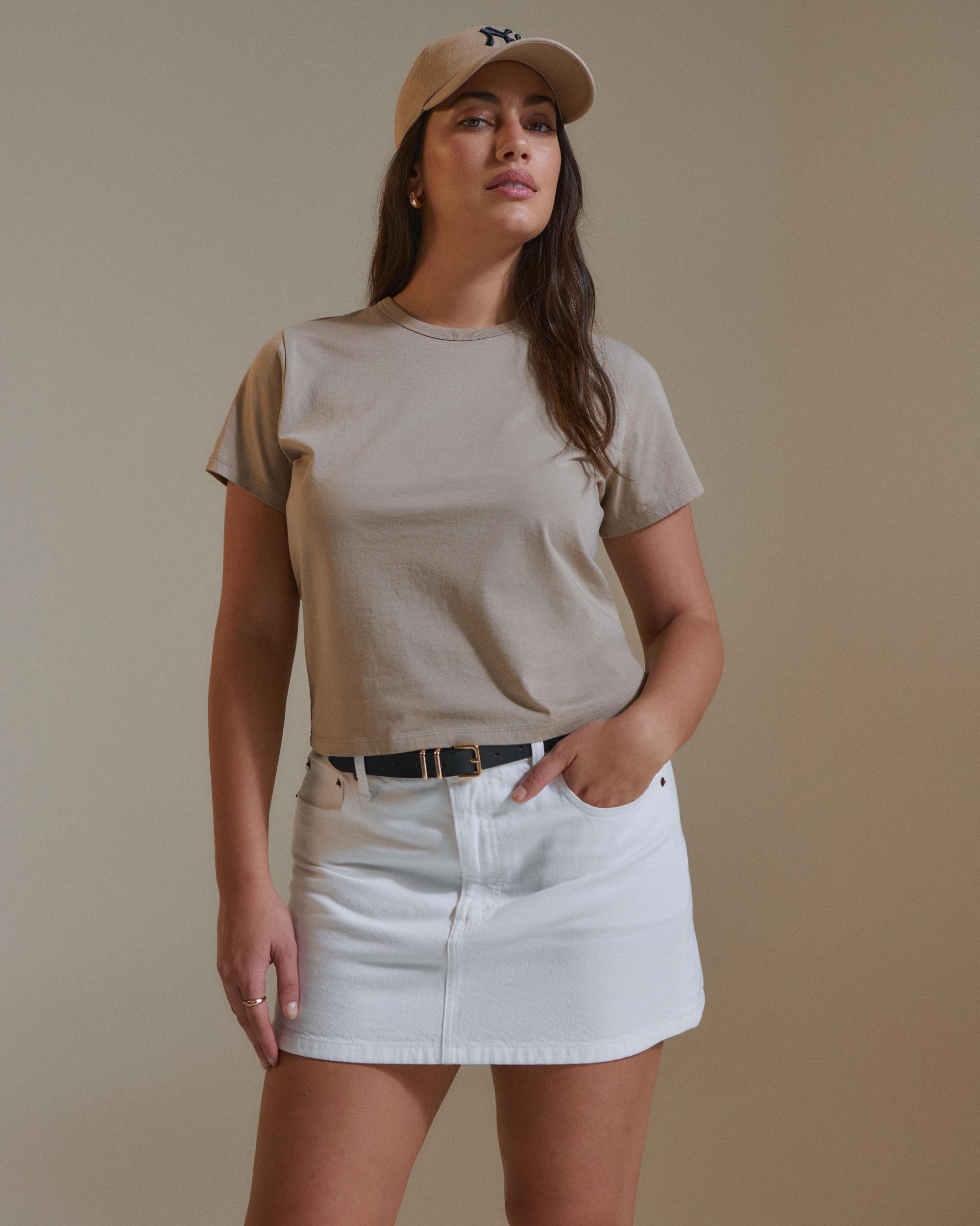 Essential Polished Body-Skimming Tee Product Image