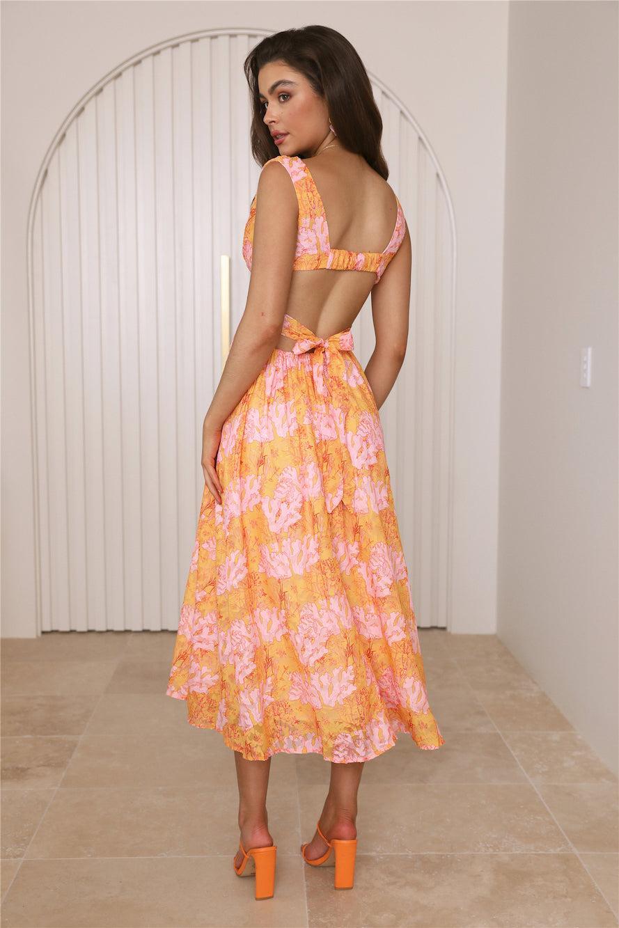 Speaking Truth Maxi Dress Orange Product Image