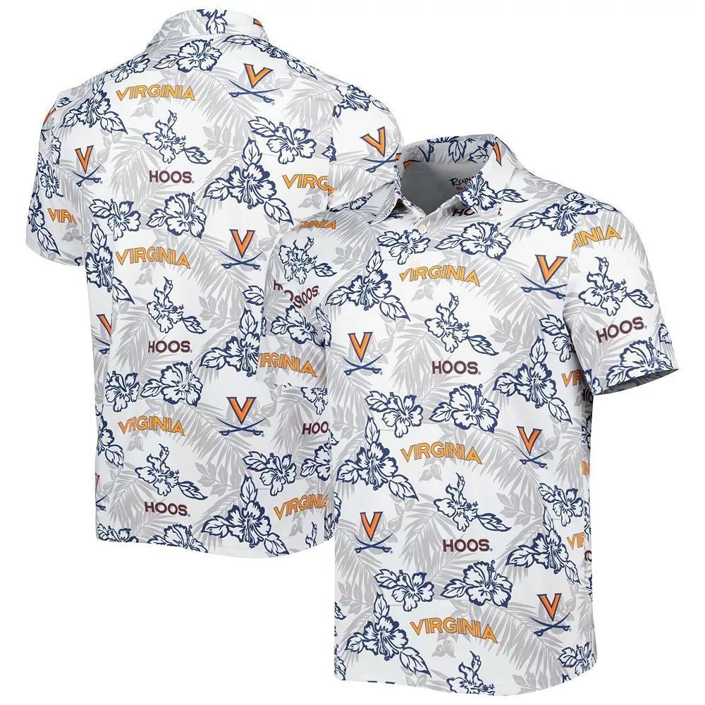 Men's Reyn Spooner White Virginia Cavaliers Performance Polo, Size: Large Product Image