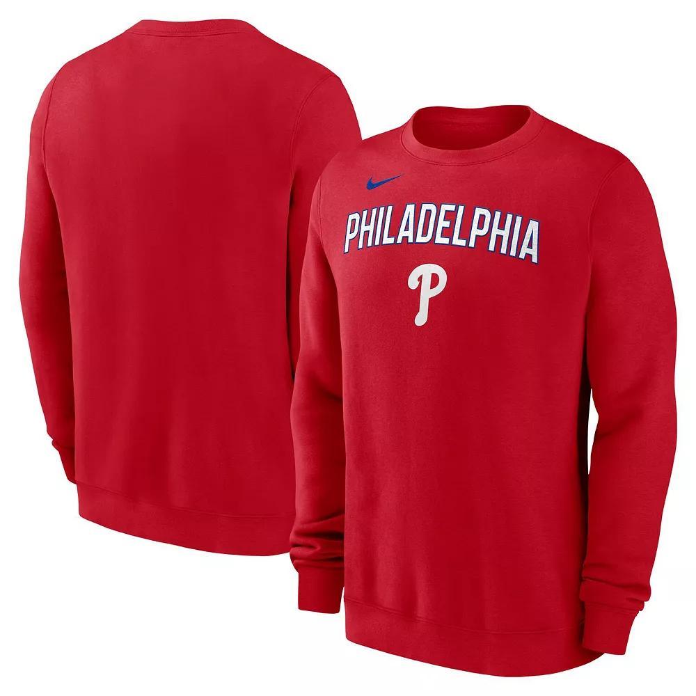 Men's Nike Black Cincinnati Reds Pullover Sweatshirt, Size: XL, Red Black Product Image