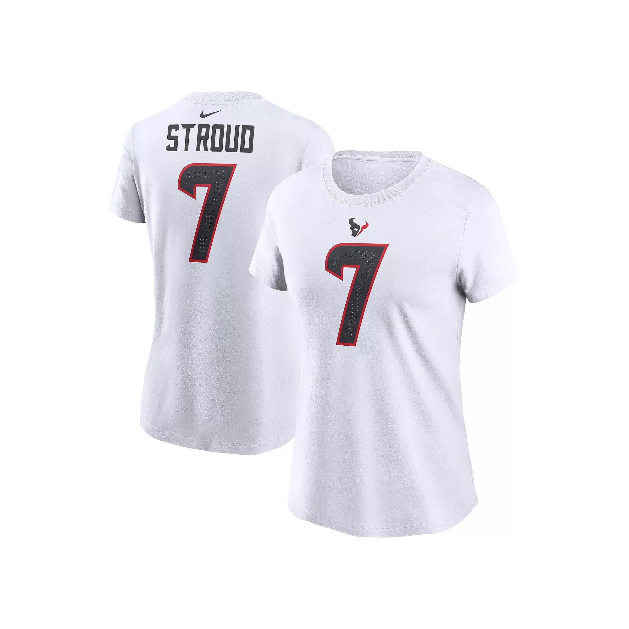 Womens Nike C.J. Stroud Houston Texans Player Name & Number T-Shirt Product Image